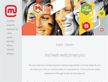 Tablet Screenshot of mowebresearch.com